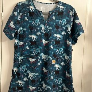 Carhartt scrub top small